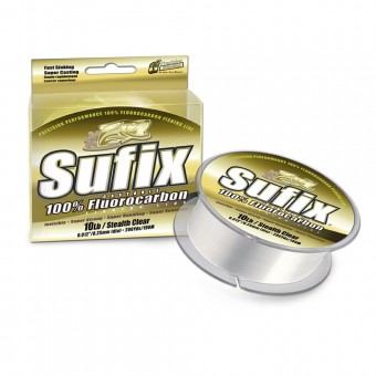 Леска SUFIX Castable 100% Fluorocarbon прозрачная 150м  Леска SUFIX Castable 100% Fluorocarbon прозрачная 150м