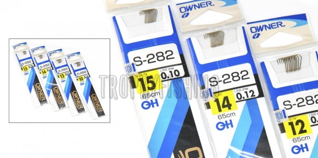 Крючок OWNER 50282 с поводком без петли 65см. SODE Крючок OWNER 50282 с поводком без петли 65см. SODE